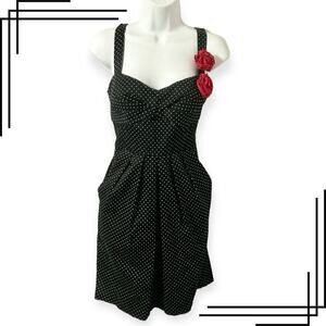 City Triangles Juniors 11 Rockabilly Polka Dot Dress